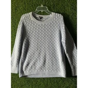 SALE {5/$25} 📦TALBOTS‎ AQUA COTTON BLEND PULLOVER SWEATER Size XL